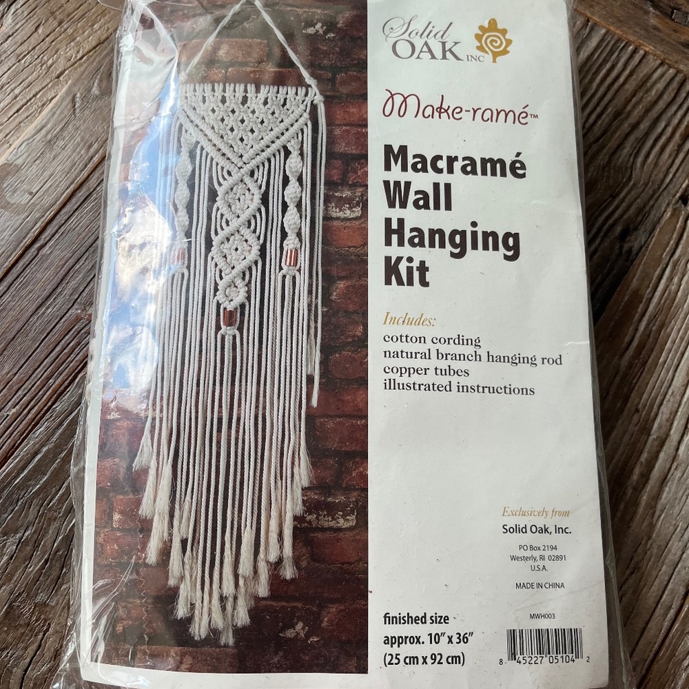 Macrame wall hanging kit